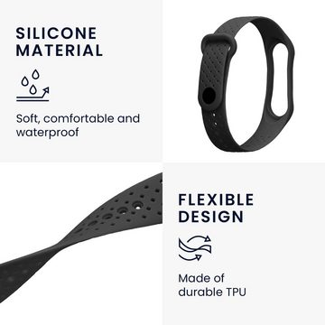 kwmobile Uhrenarmband Armband für Xiaomi Mi Band 4 / Mi Band 3, Ersatzarmband Fitnesstracker - Fitness Band Silikon