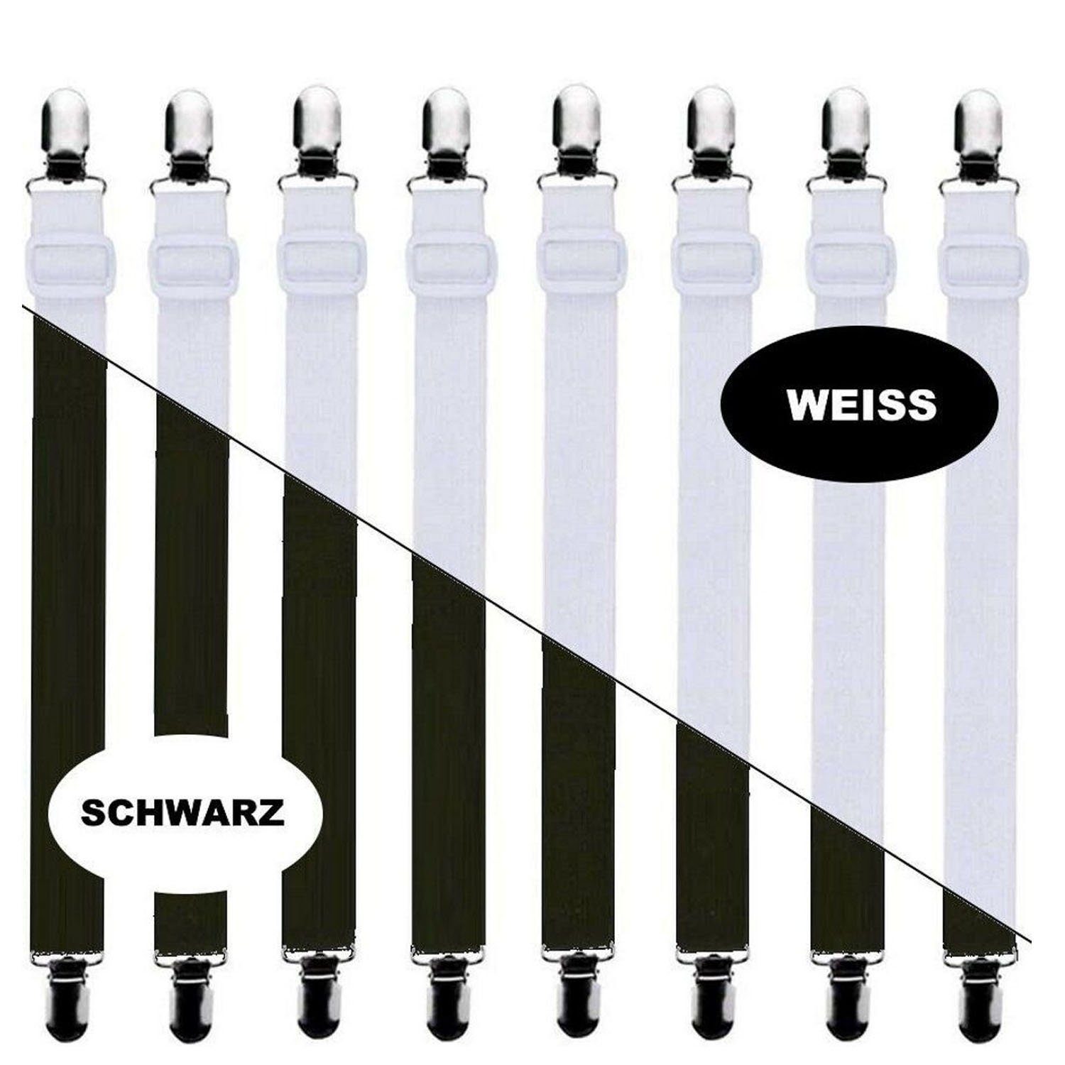 Eckenspanner für Lakenspanner Weiß Faltenfreie zggzerg Bettlaken,Bettlakenspanner Verstellbar