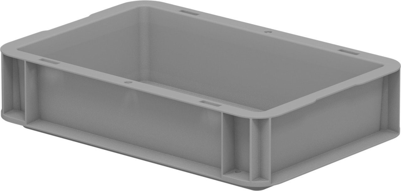Eurobox-System Box Vollwand 30 x 20 x 7 cm Grau günstig online kaufen