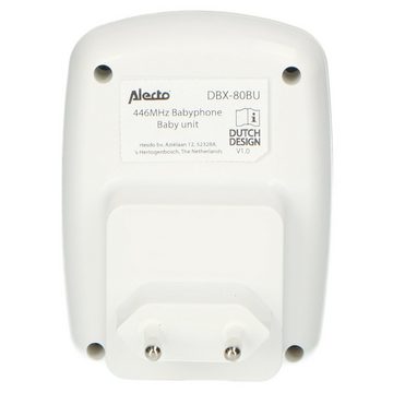 Alecto Babyphone DBX-80BU, Erweiterbare Babyeinheit mit 3km Reichweite für Alecto DBX-80/DBX80BK