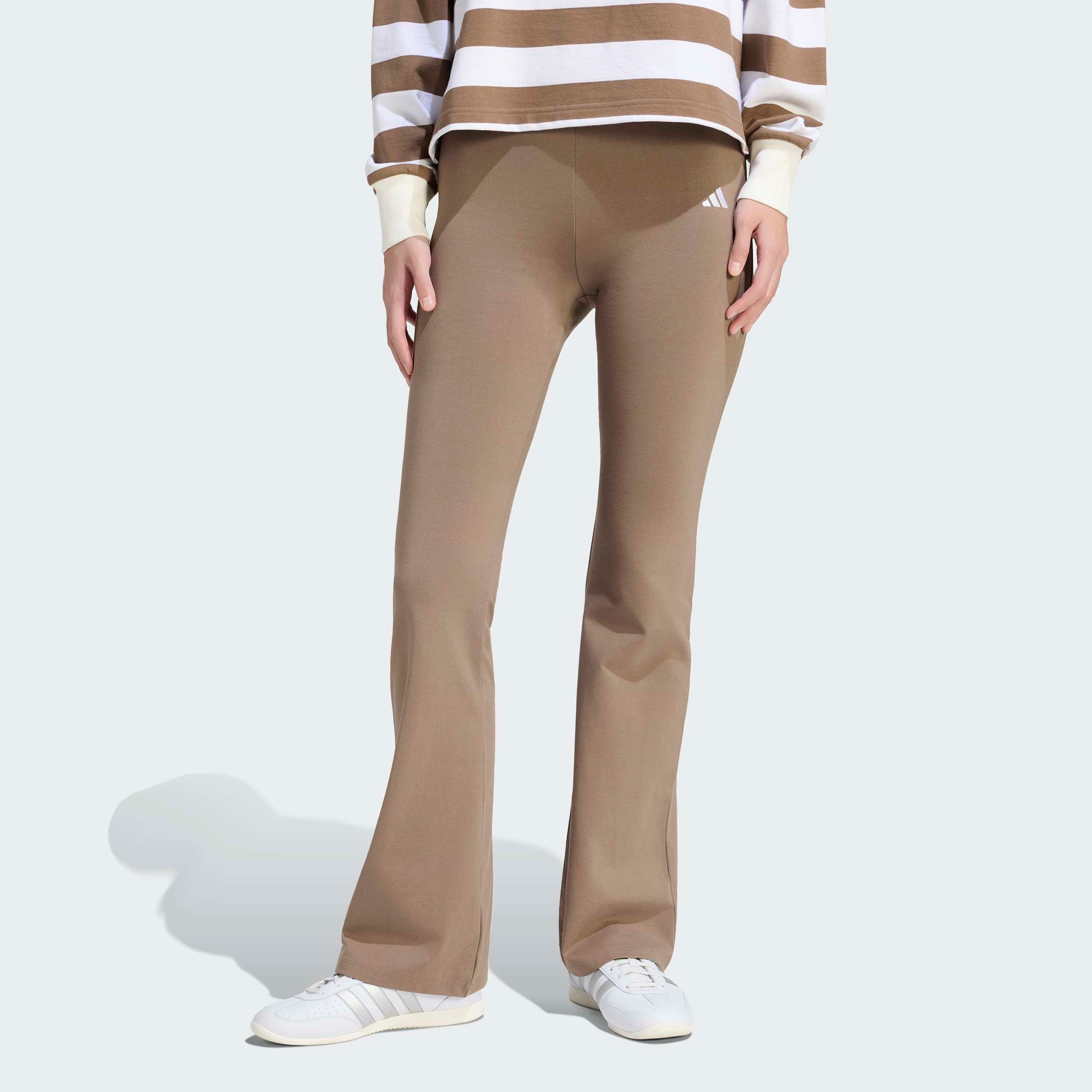 adidas Sportswear Leggings W SL SJ FLARLEG Hoher Bund, ausgestellte Beinform