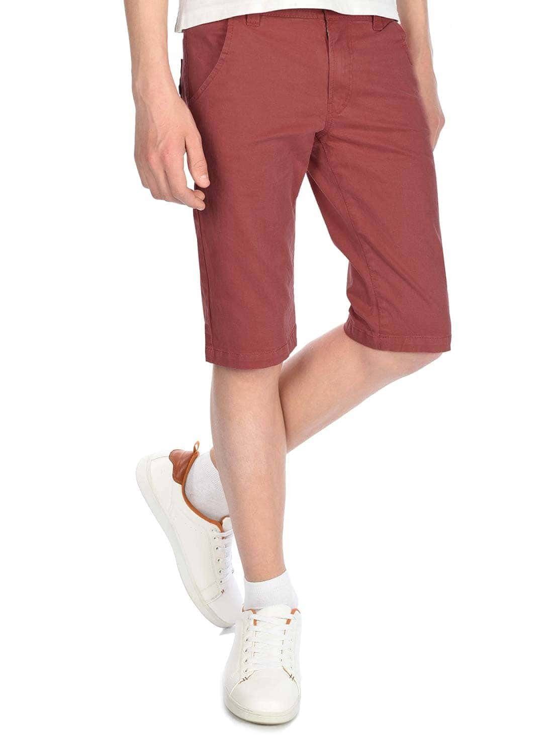 BEZLIT Chinoshorts Kinder Jungen (1-tlg) Chino Bordeaux Shorts elastischem Bund mit