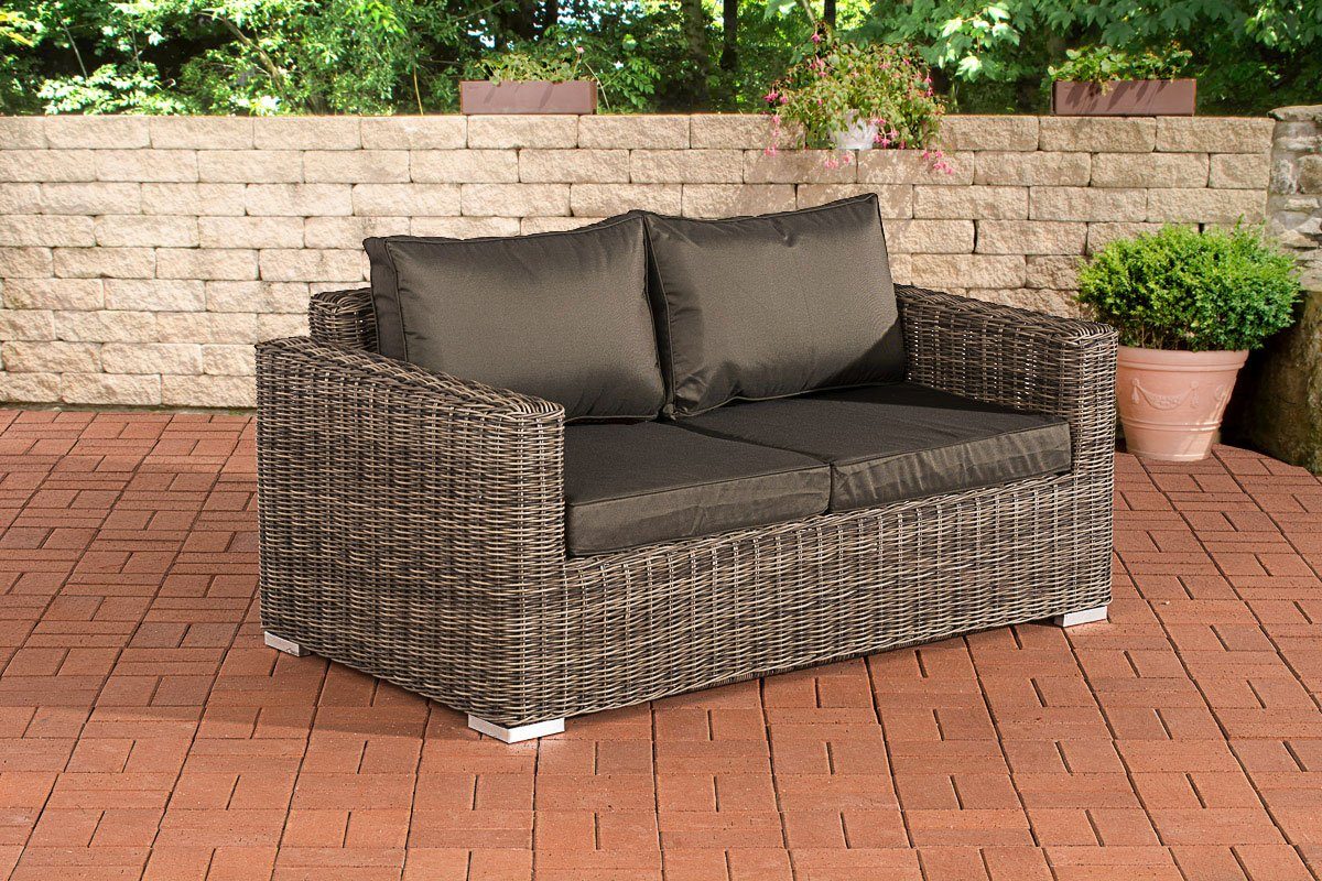 CLP Gartenlounge-Set 2er Sofa Madeira, Polyrattan, günstig online kaufen