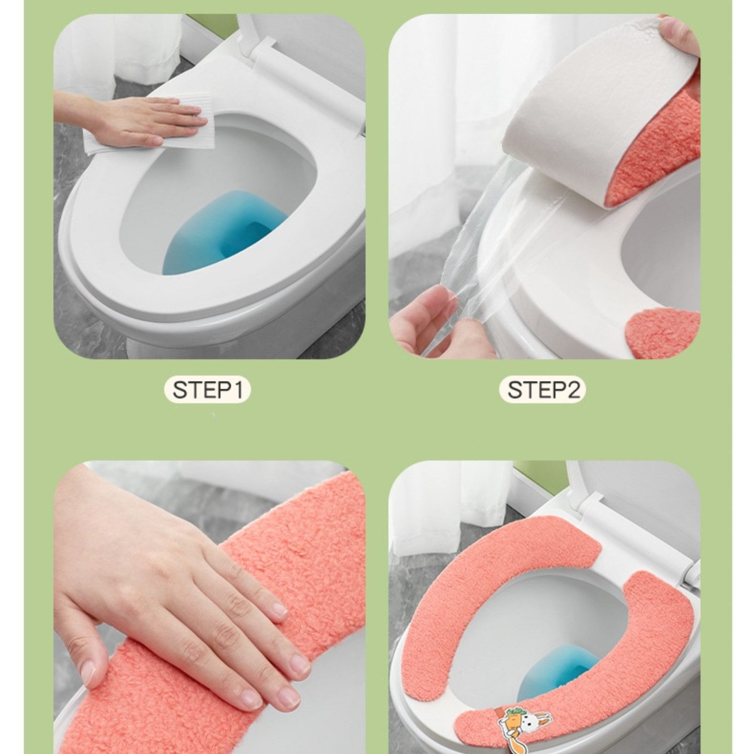 BYSURE Toilettensitzerhöhung, 2 Paar verdickte und günstig online kaufen