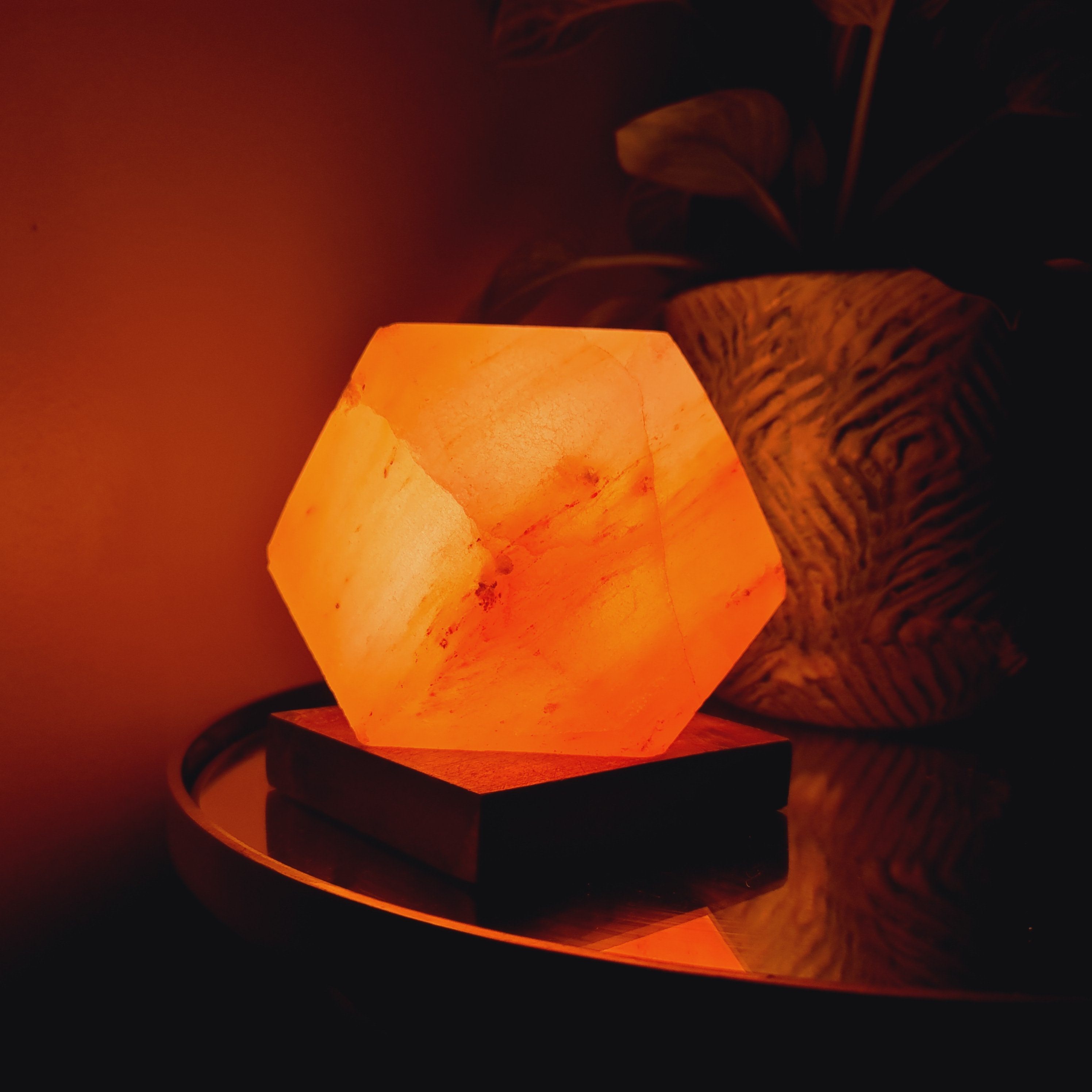 Heimtex Nachttischlampe Himalaya Salzlampe Salzkristall Lampe Tischlampe SalzsteinLampe | Tischlampen