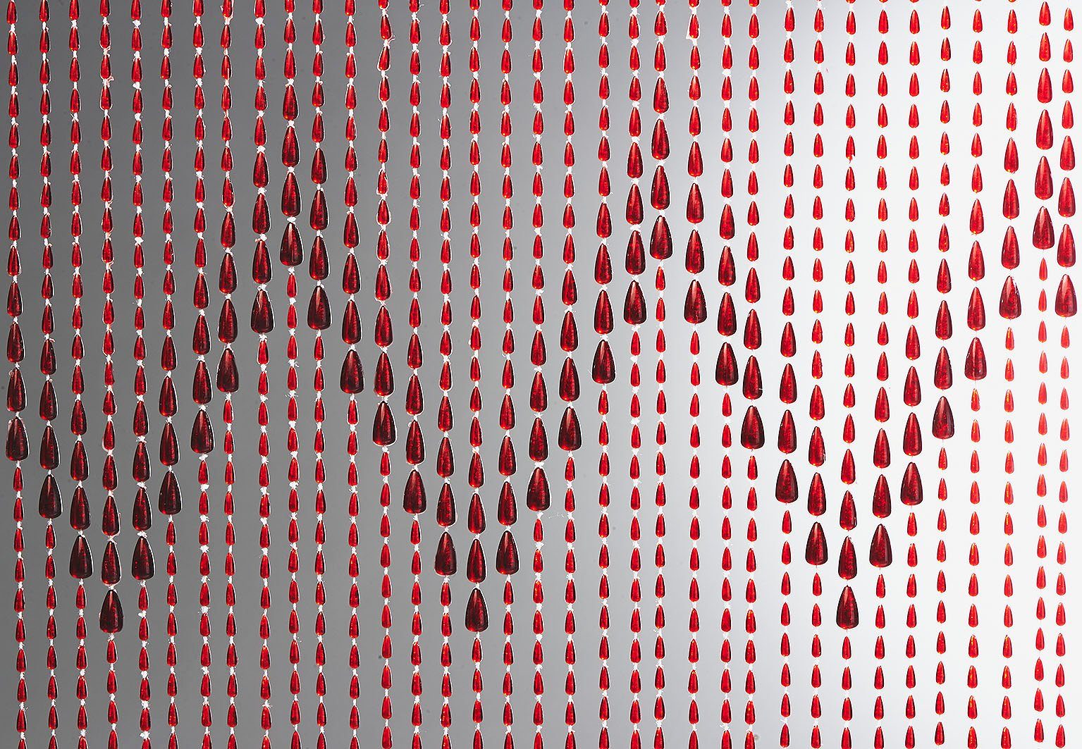 Kobolo Türvorhang Vorhang TERRA Kunststoff 72 Stränge 90x200cm (1 St), Ösen, Zickzack-Muster – Bild 5 von 5