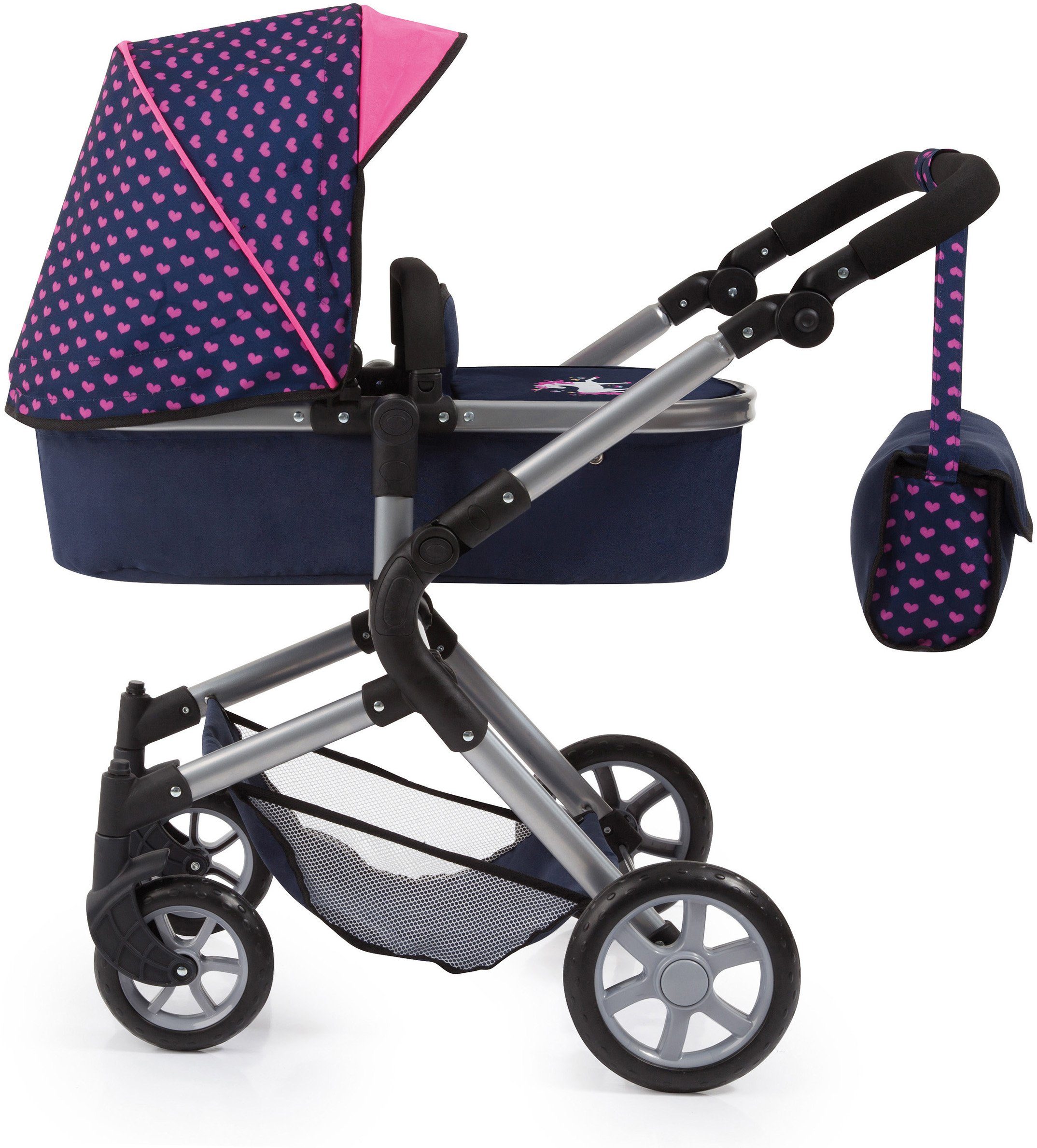 Bayer Kombi-Puppenwagen City Neo, Blau/Pink günstig online kaufen