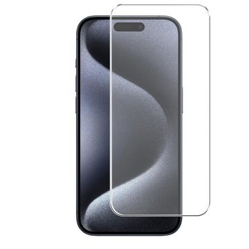 CoolGadget Schutzfolie Panzerfolie für Apple iPhone 15 Pro Max, (9H Härtegrad, 2x Schutzglas, 1xReinigungset), Displayfolie Schutzfolie 2 Stück für iPhone 15 Pro Max Glas Folie