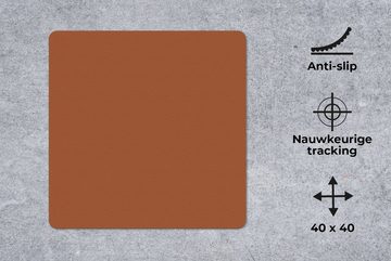 MuchoWow Gaming Mauspad Terrakotta - Braun - Palette - Unifarben - Farben - Farbe (1-St), Mousepad mit Rutschfester Unterseite, Gaming, 40x40 cm, XXL, Großes