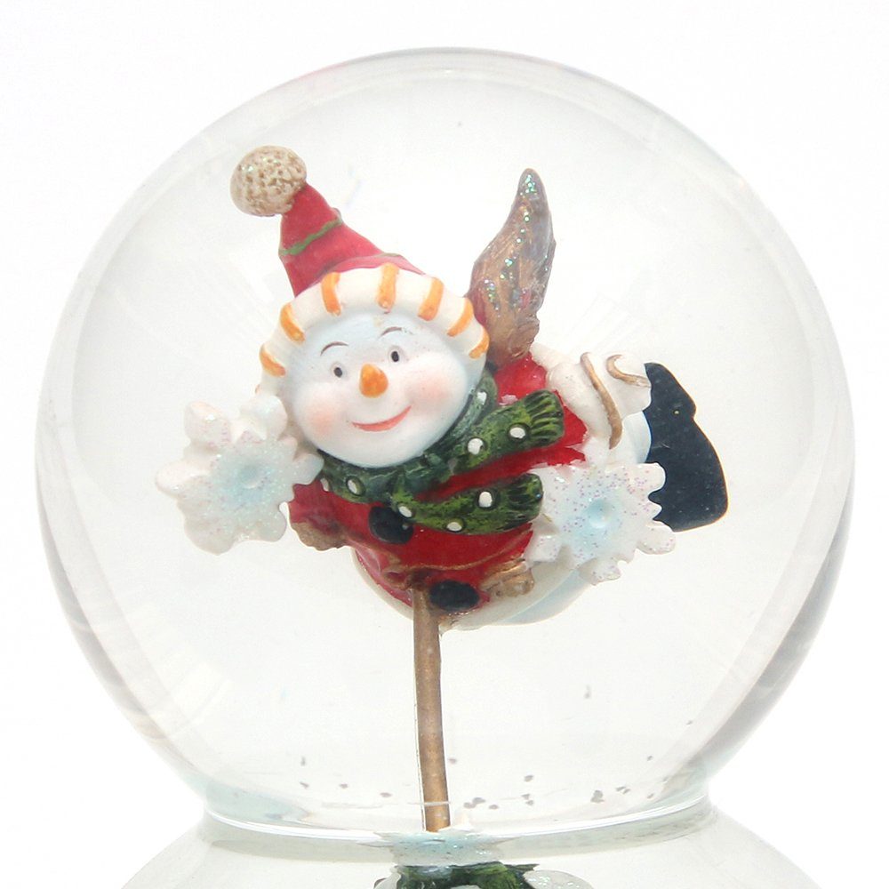 Dekohelden24 Schneekugel XXL Doppel-Schneekugel, Schneemann mit Spieluhr, M günstig online kaufen