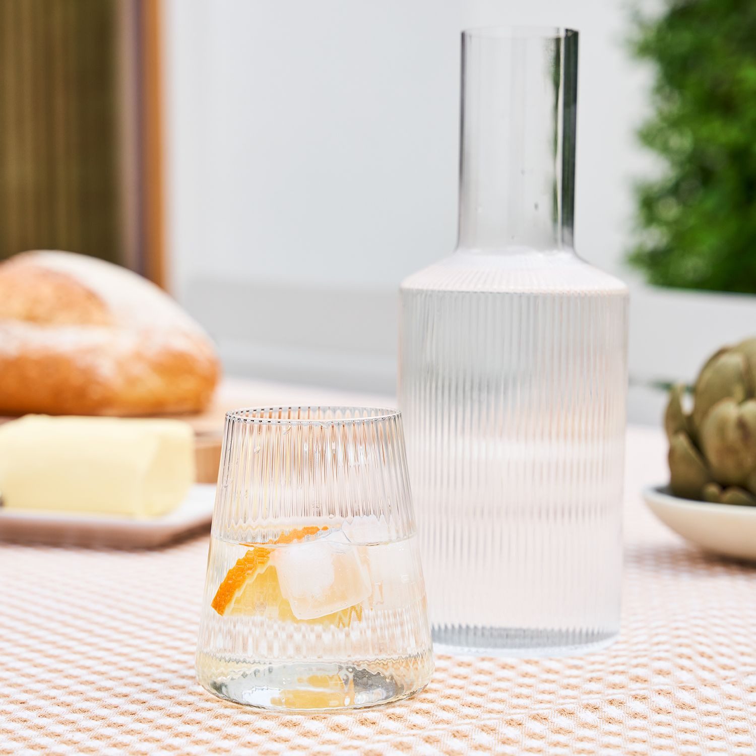 EmirtexHome Wasserkaraffe Ray Karaffe mit Deckel 100cl