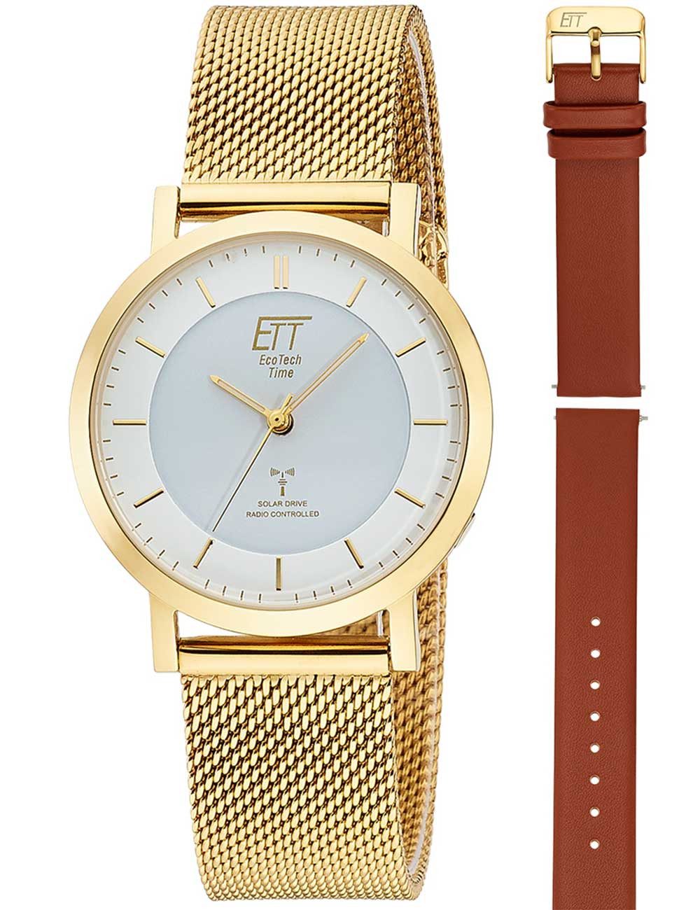 ETT Eco Tech Time Quarzuhr ETT Eco Tech Time ELS-11619-11MS Damenuhr Atacama Solar Funkuhr ETT Eco Tech Time ELS-11619-11MS Damenuhr Atacama Solar Funkuhr