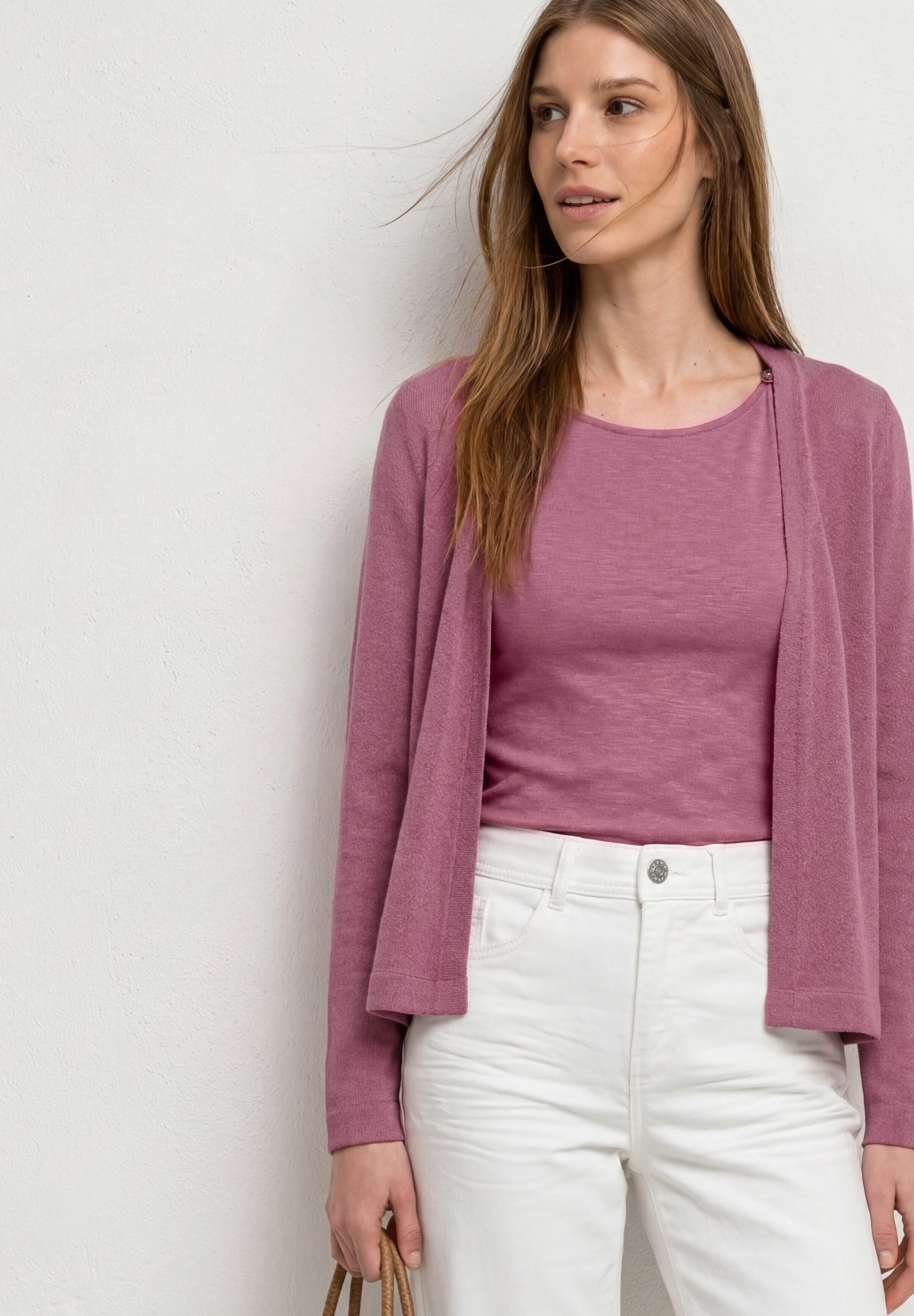 STREET ONE Shirtjacke Style Nette unifarben, offen zu tragen, in Strick-Optik