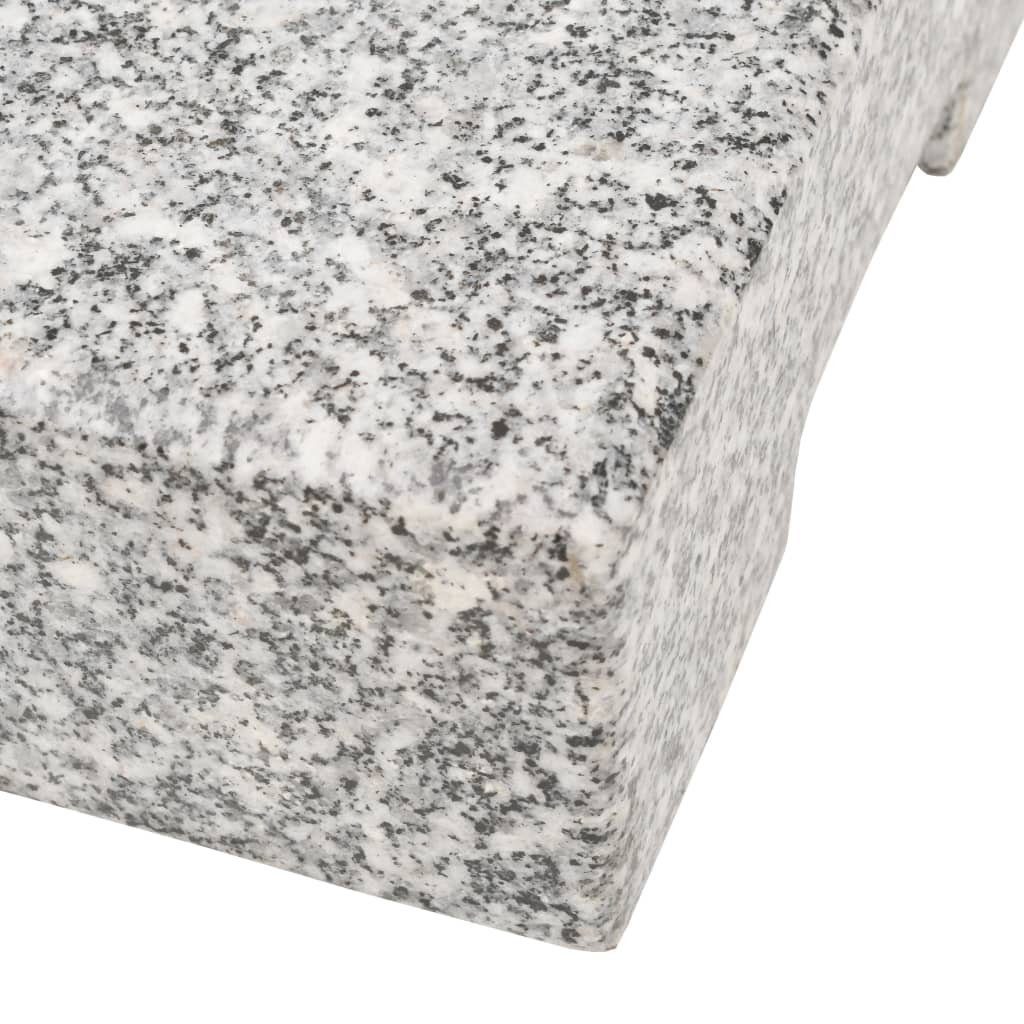Sonnenschirmständer max. Granit/Edelstahl DOTMALL Schirmständer Stamm Rechteckig, 48mm