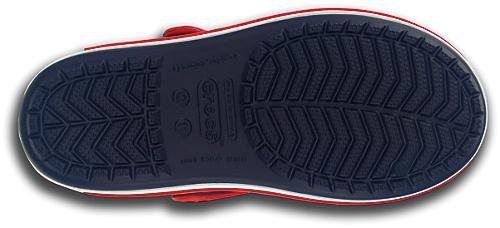 Crocs Crocband Badesandale mit praktischem navy-rot Klettverschluss