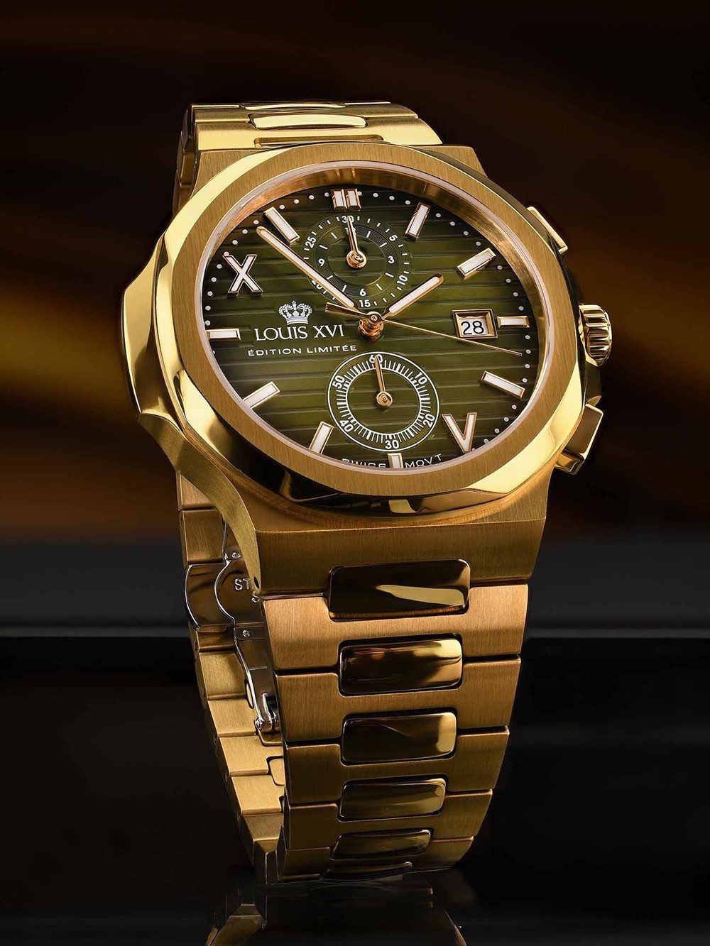 LOUIS XVI Quarzuhr Louis XVI LXVI1651 Herrenuhr Renaissance Chrono 40mm 5ATM Louis XVI LXVI1651 Herrenuhr Renaissance Chrono 40mm 5ATM