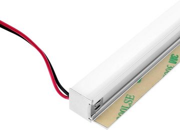 Yu Yang LED Lichtleiste GKB450, LED fest integriert, Warmweiß, LED Profilleuchte, Glasbodenleuchte, Glaskantenleuchte, Warmweiß, 3000K, 450 mm