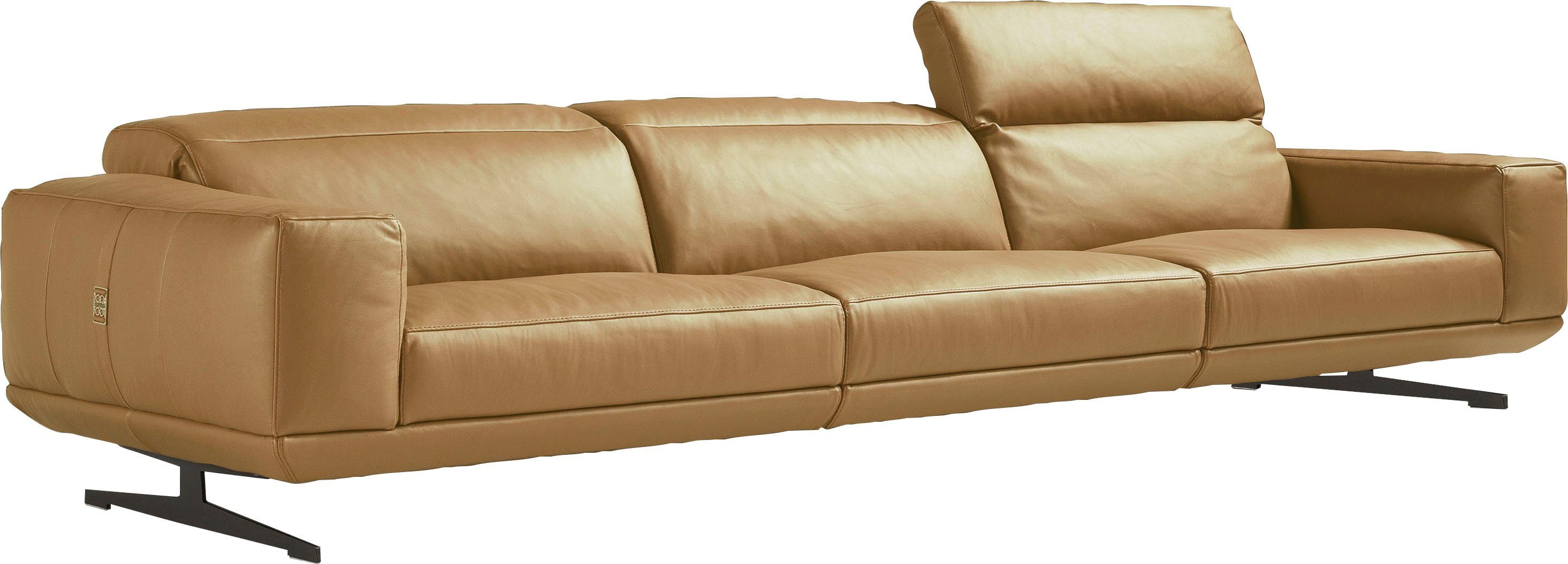 Egoitaliano 3-Sitzer Gloria, super bequem, hochwertige Verarbeitung, edles Design, Megasofa, beidseitig verstellbare Rückenelemente, mit Designmetallfüßen