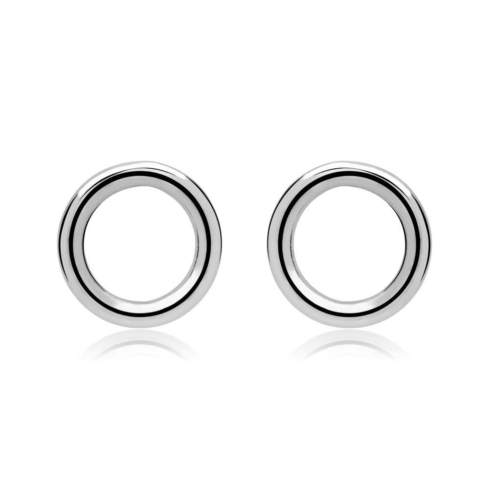 lanii Paar Ohrstecker Zierlicher Kreis in Silber LSE0012