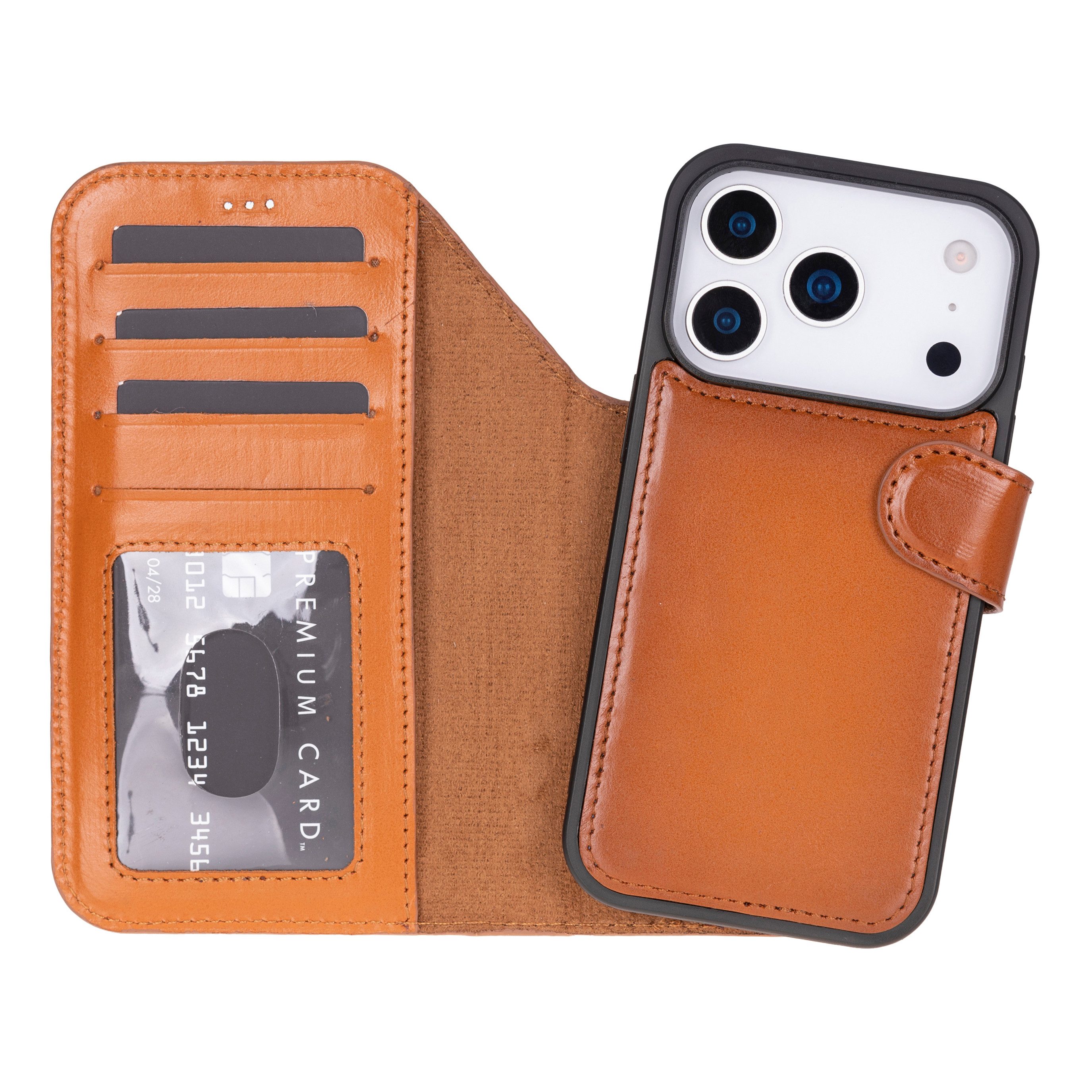 Renna Leather Handyhülle iPhone 17 Всі Modelle Echtes Leder Handyhülle