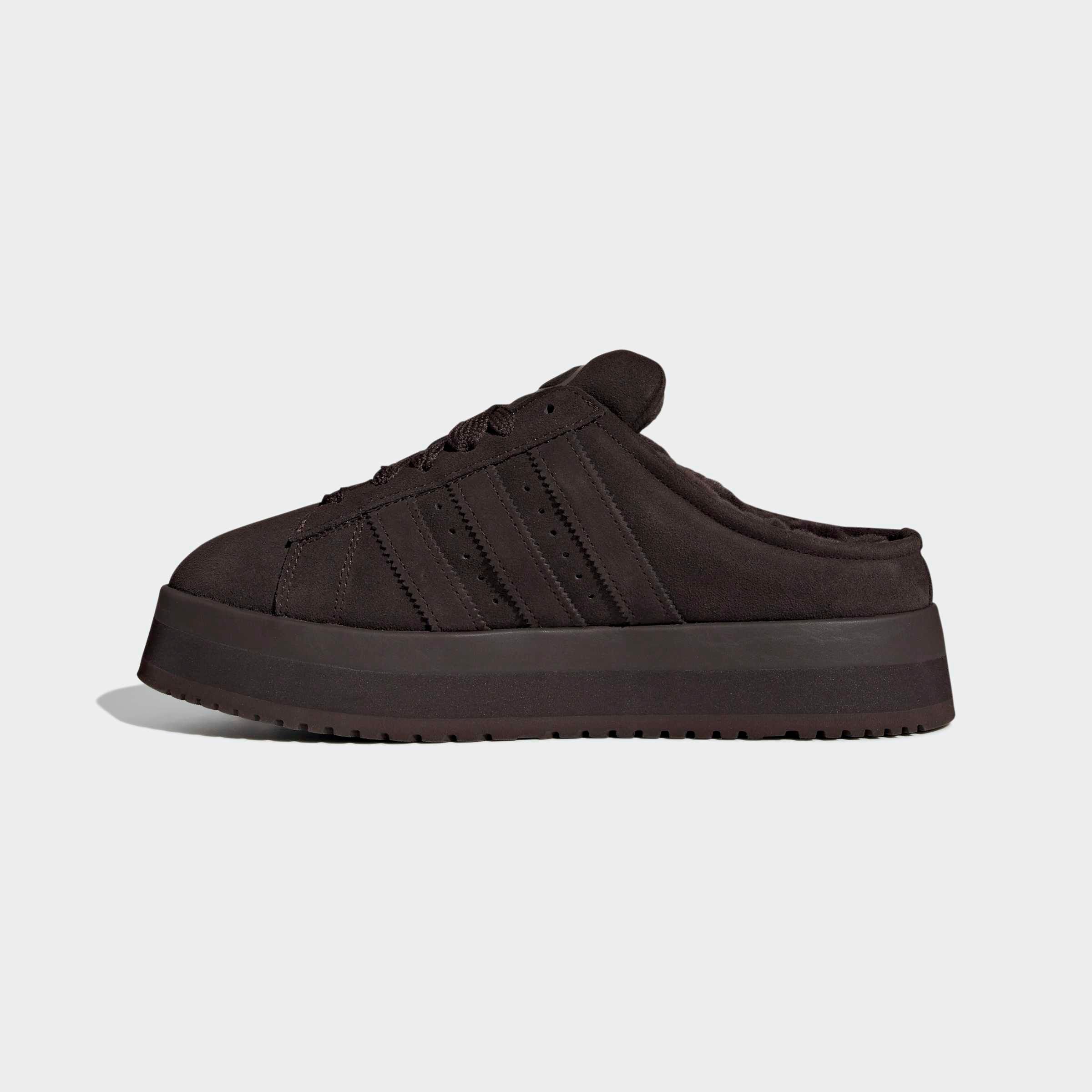 adidas Originals CAMPUS 00ER WINTER LOW Clog Hausschuh, Pantolette, Mule, Slipper mit Plateua für Herbst und Winter