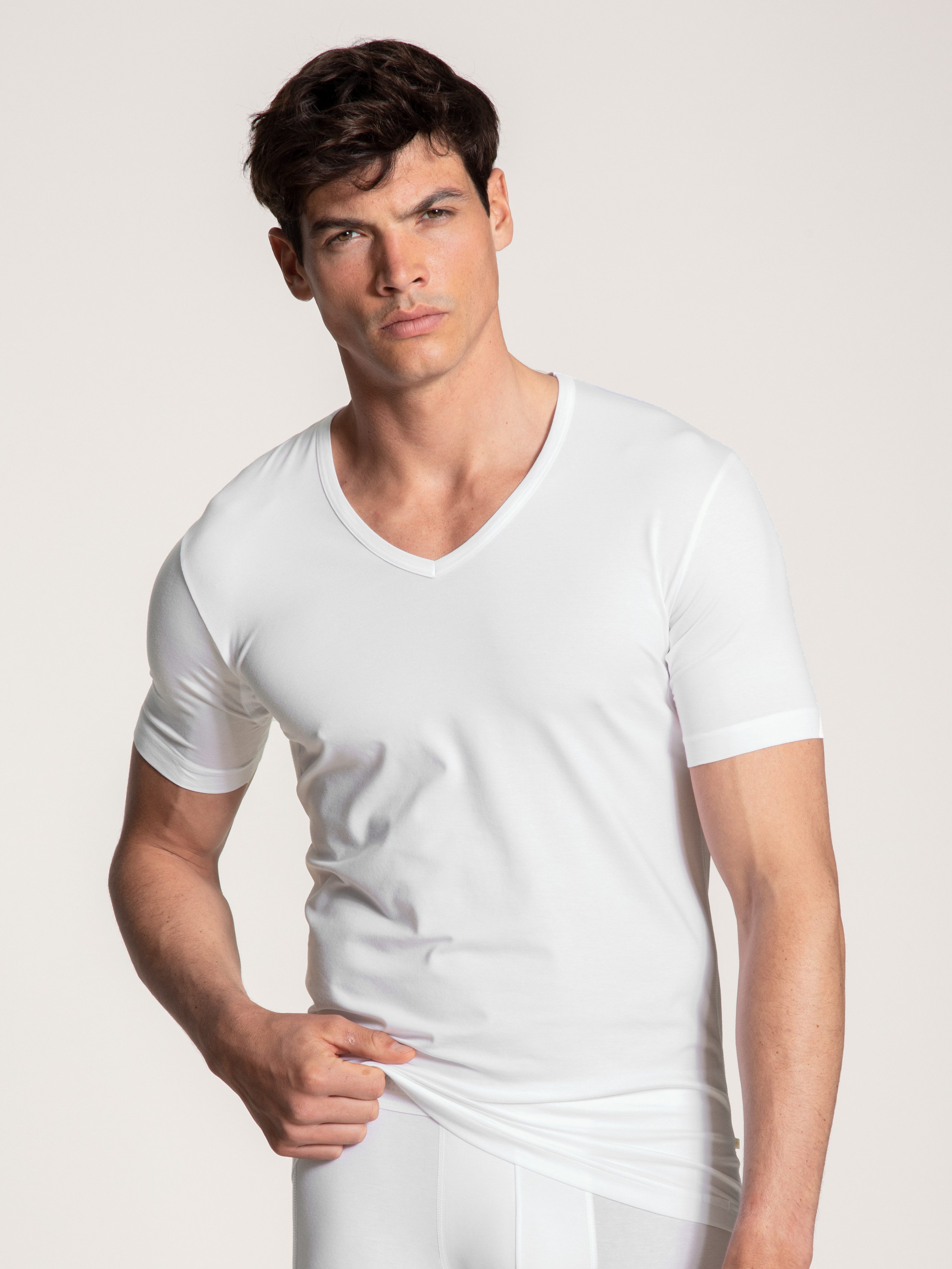 CALIDA V-Shirt Focus V-Ausschnitt, Single Jersey günstig online kaufen