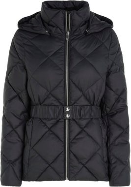 Tommy Hilfiger Steppjacke ELEVATED BELTED QUILTED JACKET mit Logostickerei