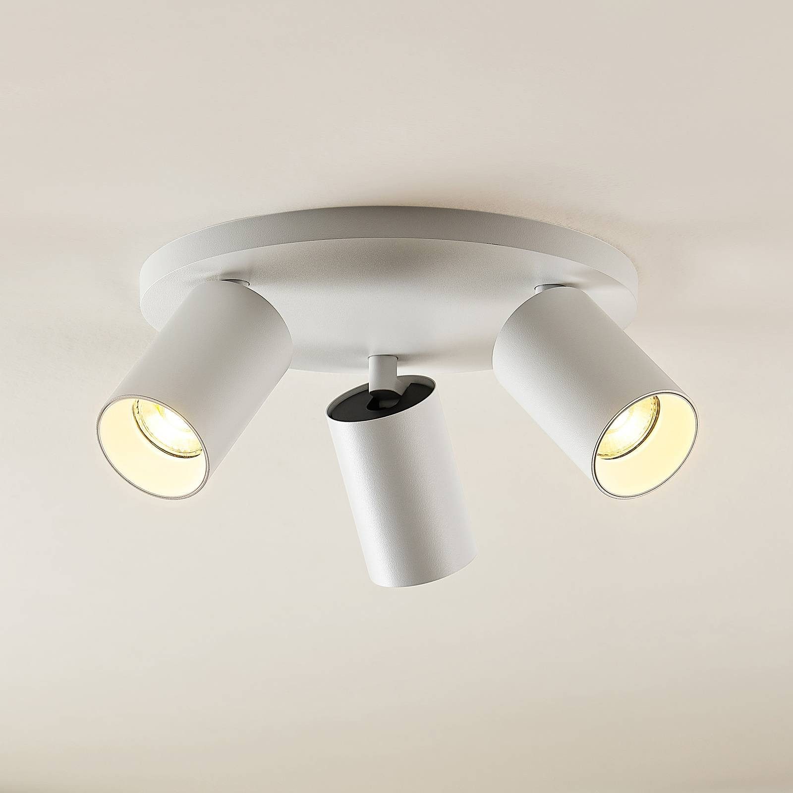 Arcchio Deckenstrahler Brinja, Metall, Weiß IP20, 3 x 8 W LED