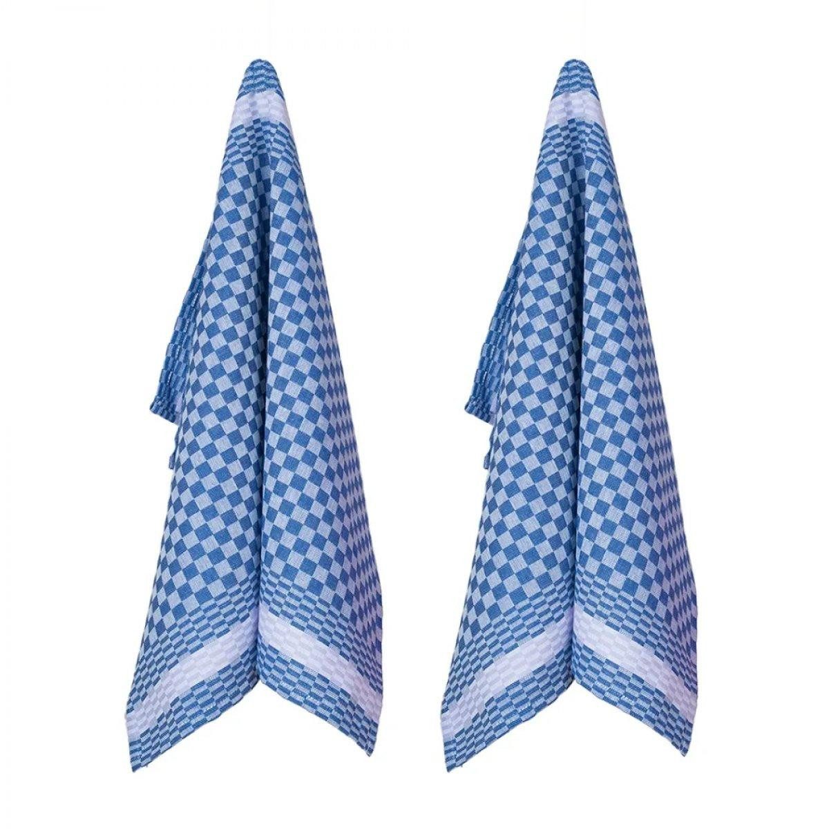 PAD Geschirrtuch Geschirrtücher Pit Reloaded Karomuster Royal Blue (2-teilig)