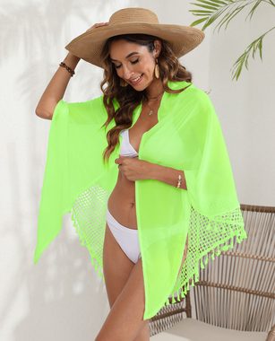 ZWY Strandkleid Strandkleid,boho,sommerkleid Sonnenschutz-Cardigan-Strandtuch (Seitliche Bindungen) Kurze Strandkleider und Strandröcke für Damen