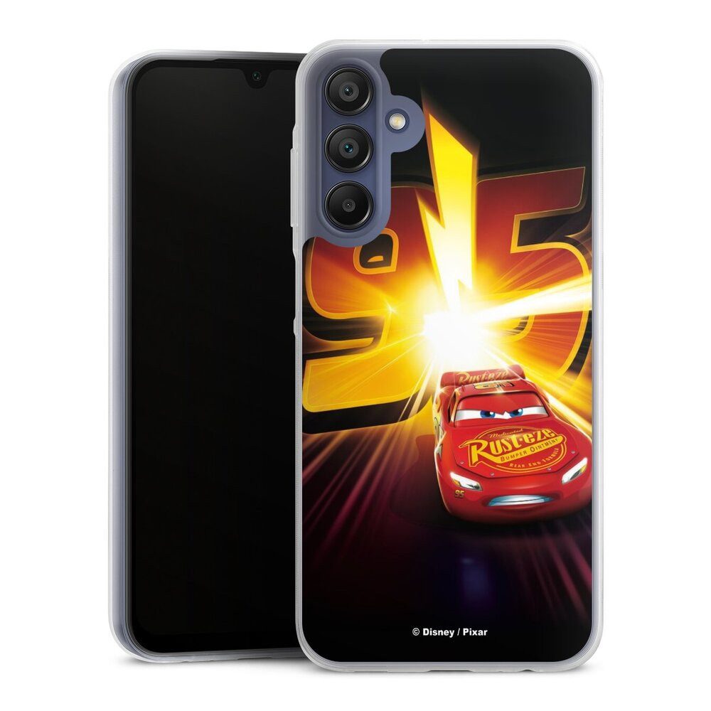 DeinDesign Handyhülle Offizielles Lizenzprodukt Cars Lightning Mcqueen 95 Cars3 Lightning 95, Samsung Galaxy A15 Slim Case Silikon Hülle Ultra Dünn Schutzhülle