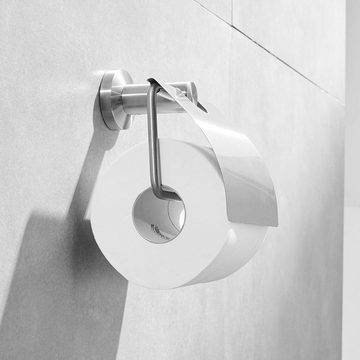 Coonoor Toilettenpapierhalter Toilettenpapierhalter mit Ablage Silber