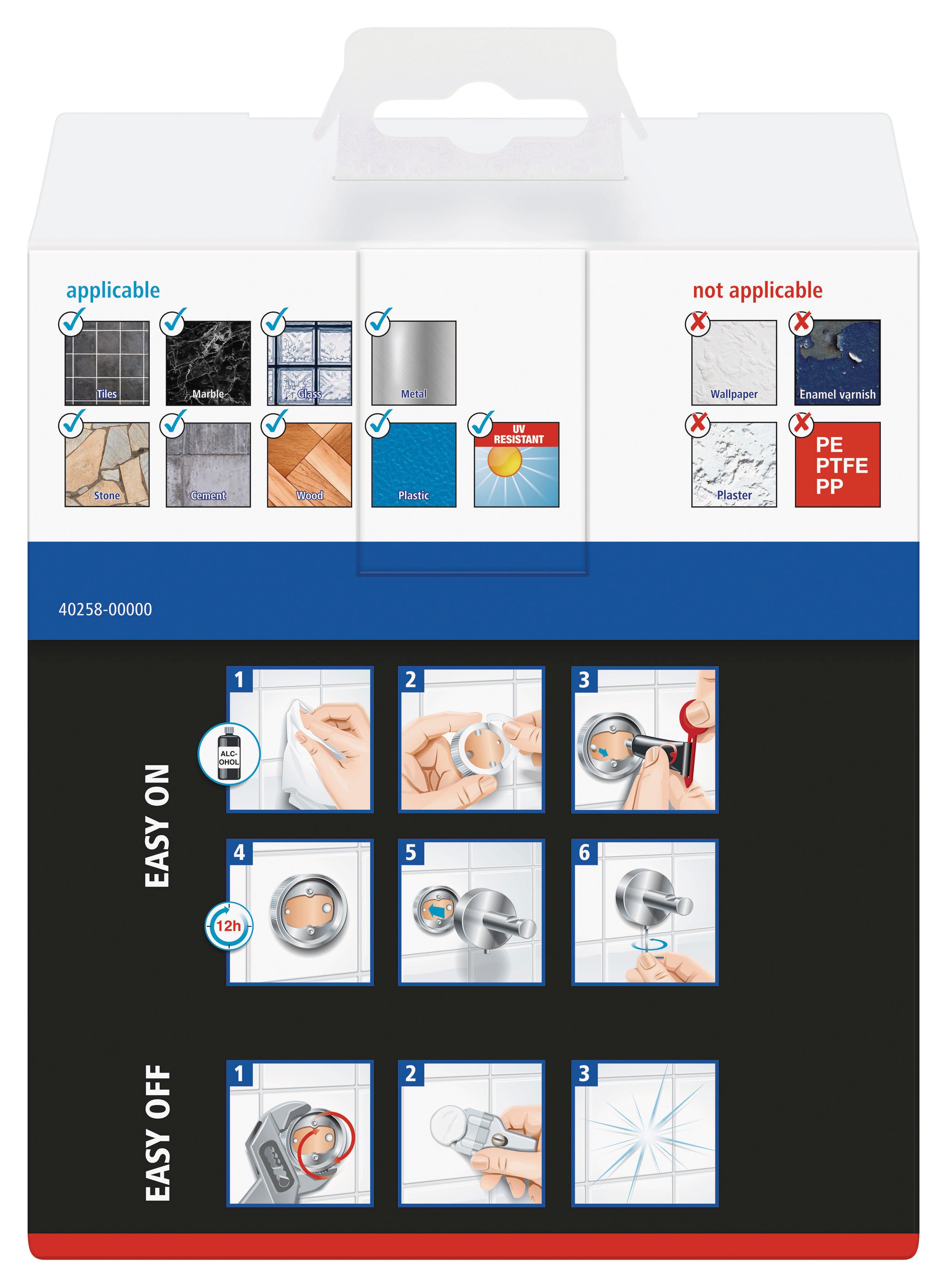 tesa Toilettenpapierhalter Toilettenpapierhalter 1x tesa klaam Toilettenpapierhalter (Packung, KLAAM)