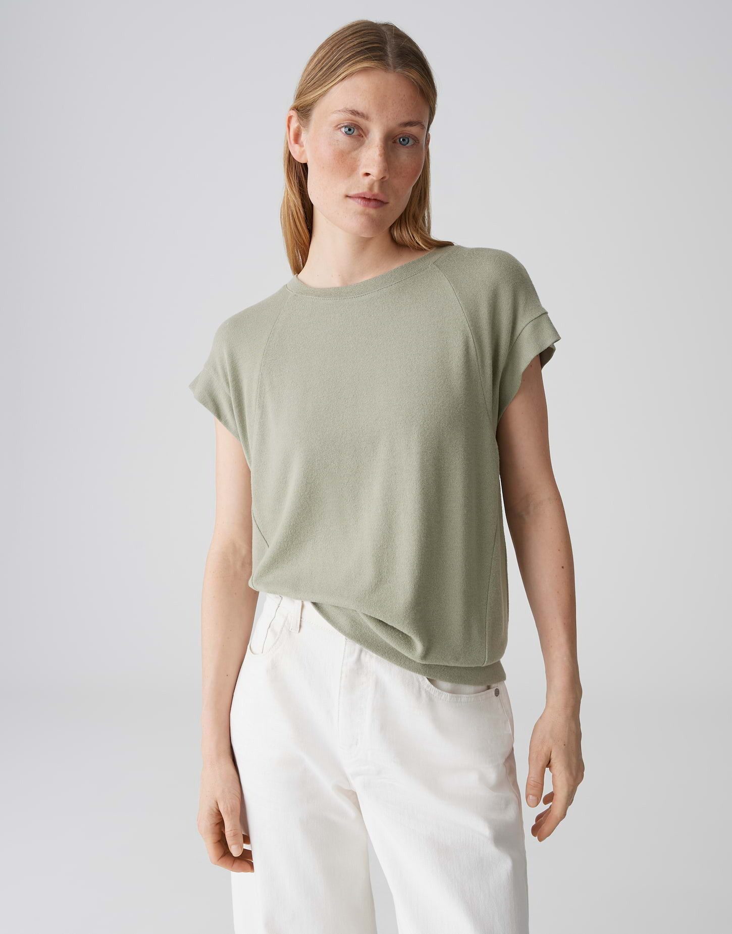 OPUS Kurzarmshirt Jerseyshirt aus ECOVERO™ Viskosemix Weiche Oberfläche, Pu günstig online kaufen