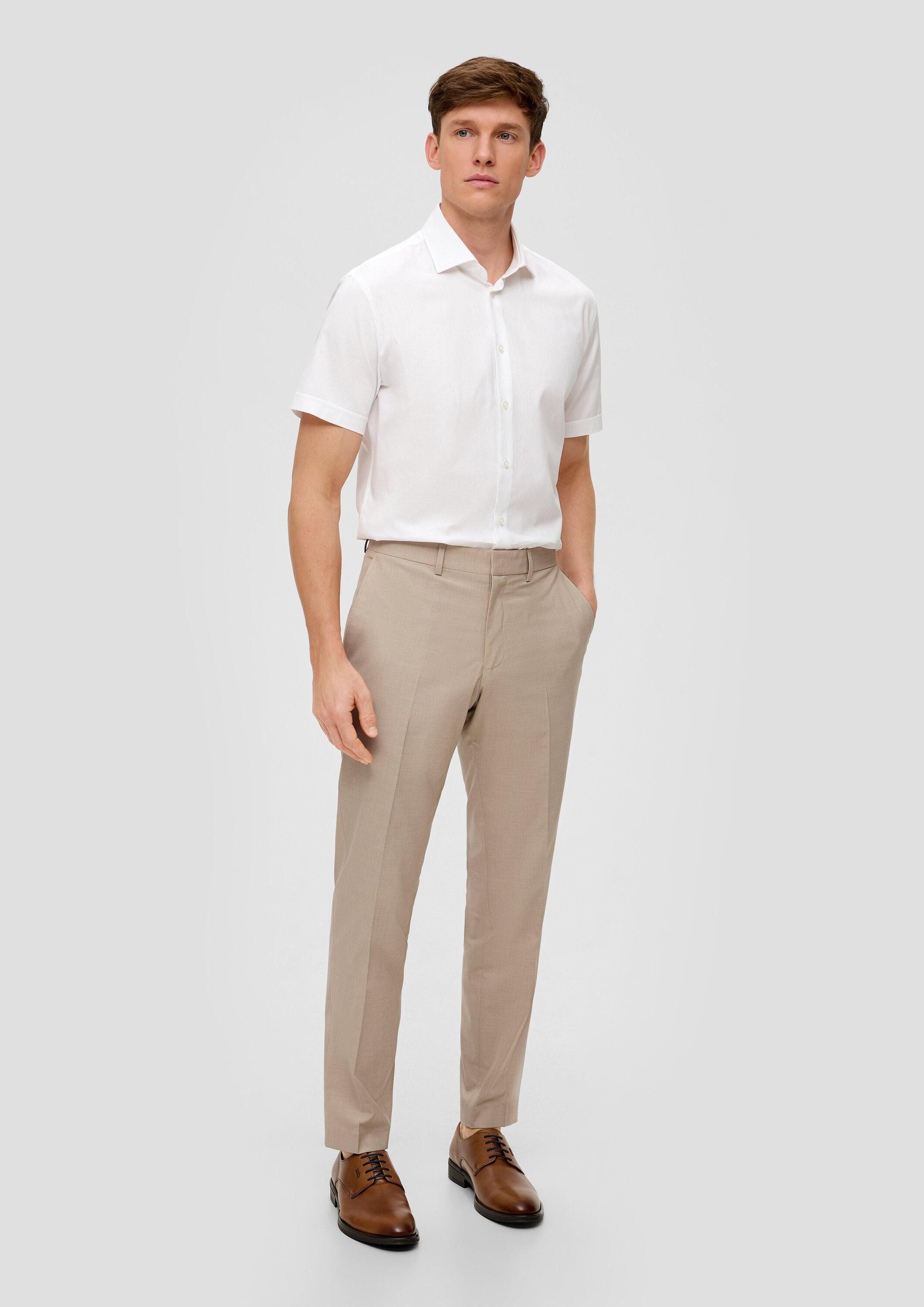 s.Oliver Chinos Hose S.OPURE s.O PURE: Anzughose mit feiner Webstruktur
