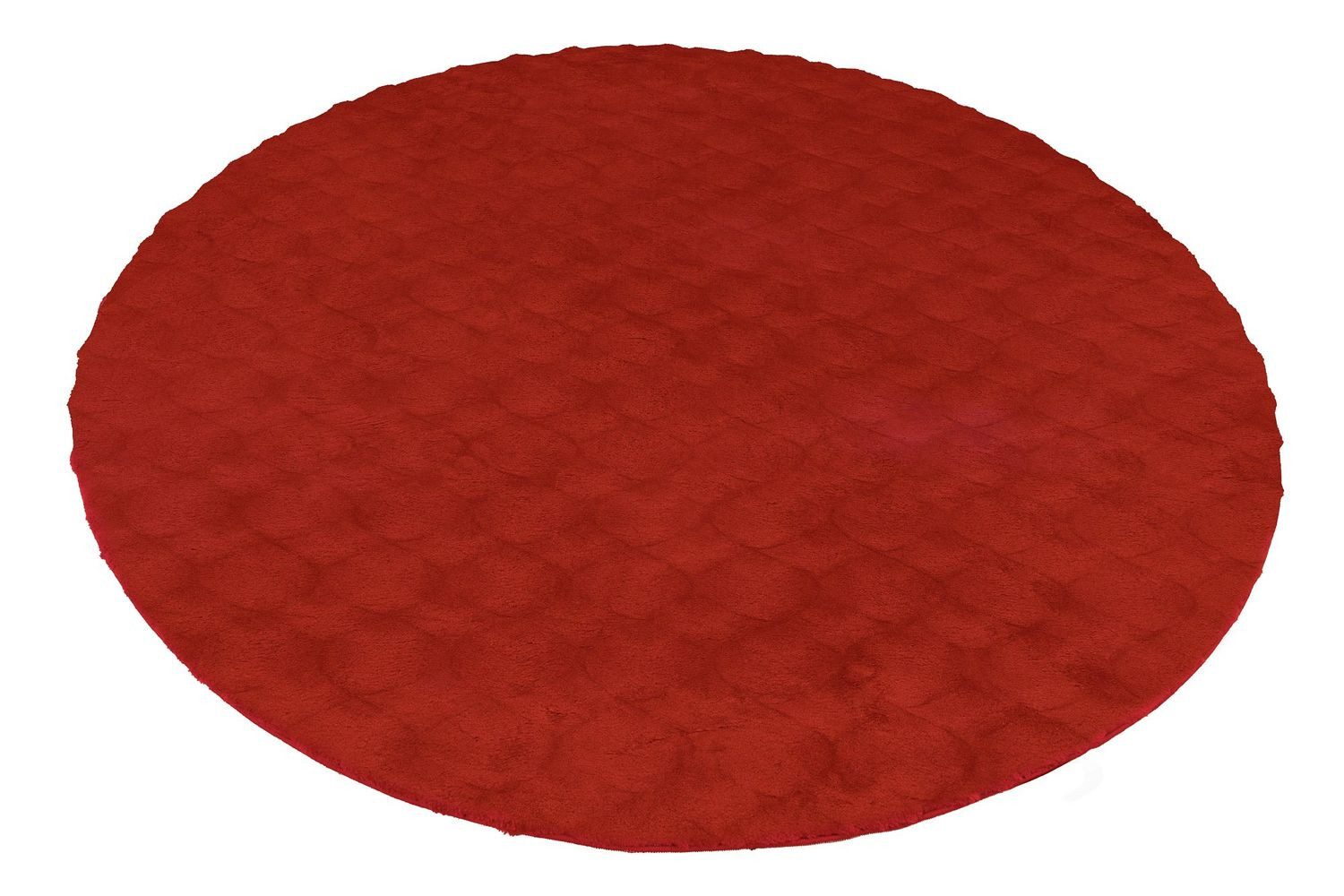 Teppich Boss Hochflor-Teppich Hochflor Teppich Rayanne Glow 825 - Rötlich, rund, Höhe: 27 mm