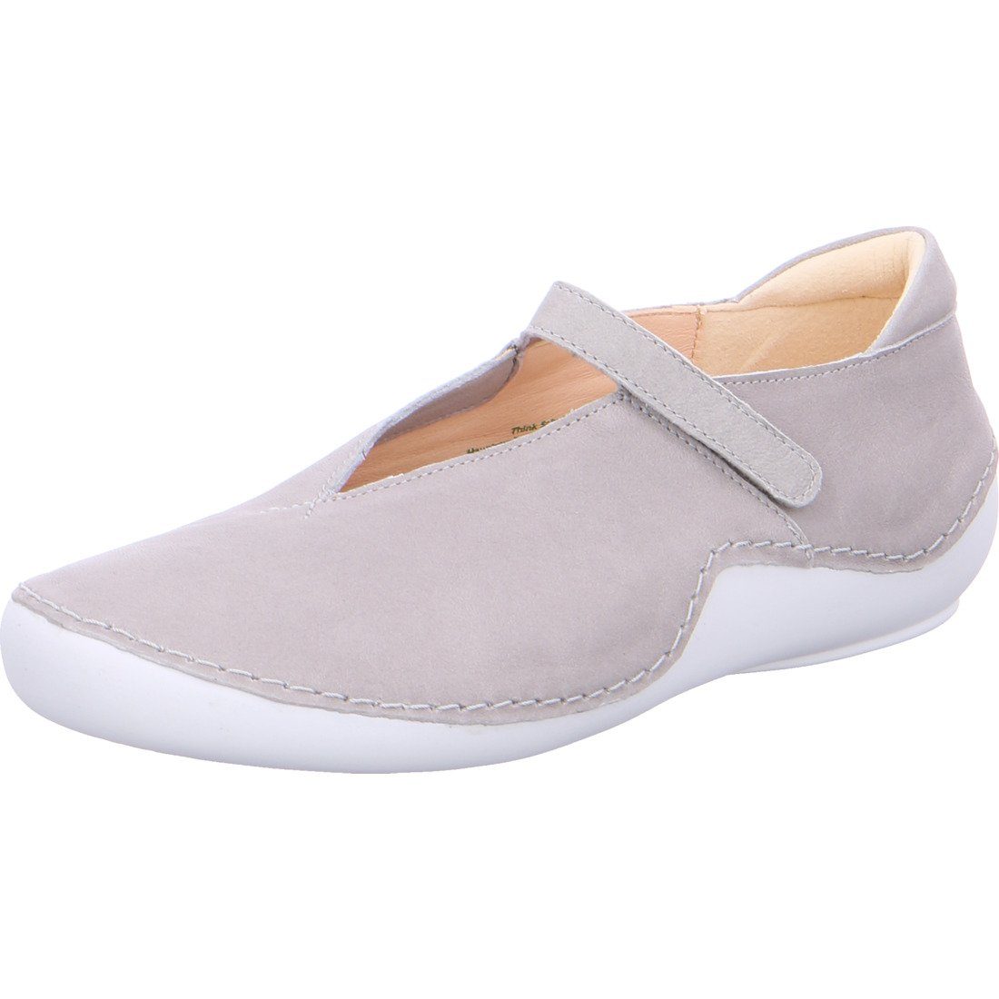 Think! Think! Schuhe, Slipper Kapsl - Leder Damen Slipper grau 042228