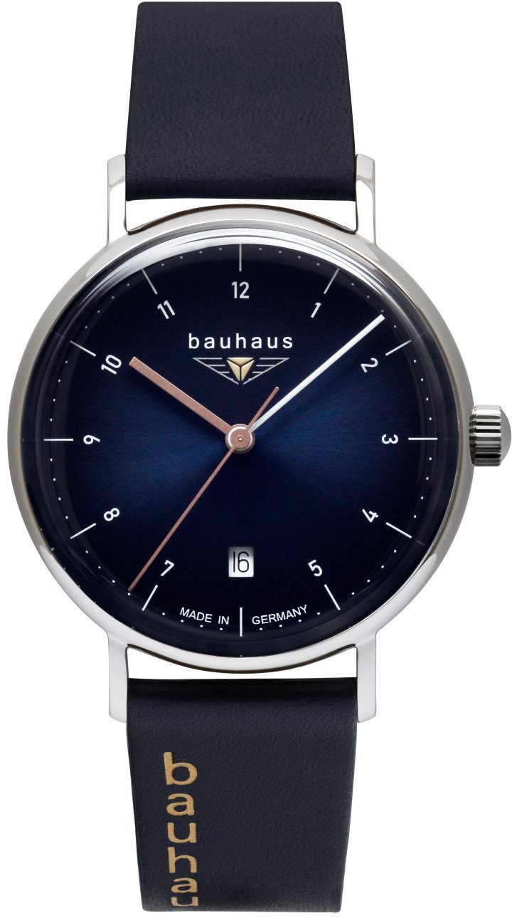 bauhaus Quarzuhr Bauhaus Edition, Lady, 2141-3, Armbanduhr, Damenuhr, Datum, Made in Germany