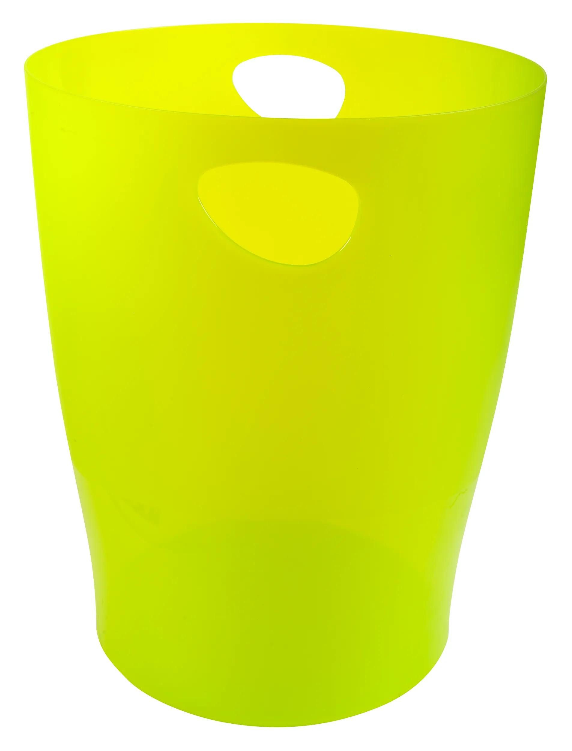 EXACOMPTA Papierkorb 8x Papierkorb Ecobin, 15 Liter, Chromaline - Anisgrün - 45381D, Papierkorb