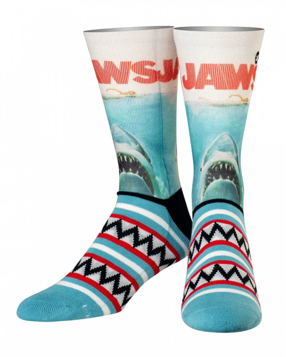 Horror-Shop Dekofigur JAWS - Der weiße Hai Socken für Fans des Klassiker