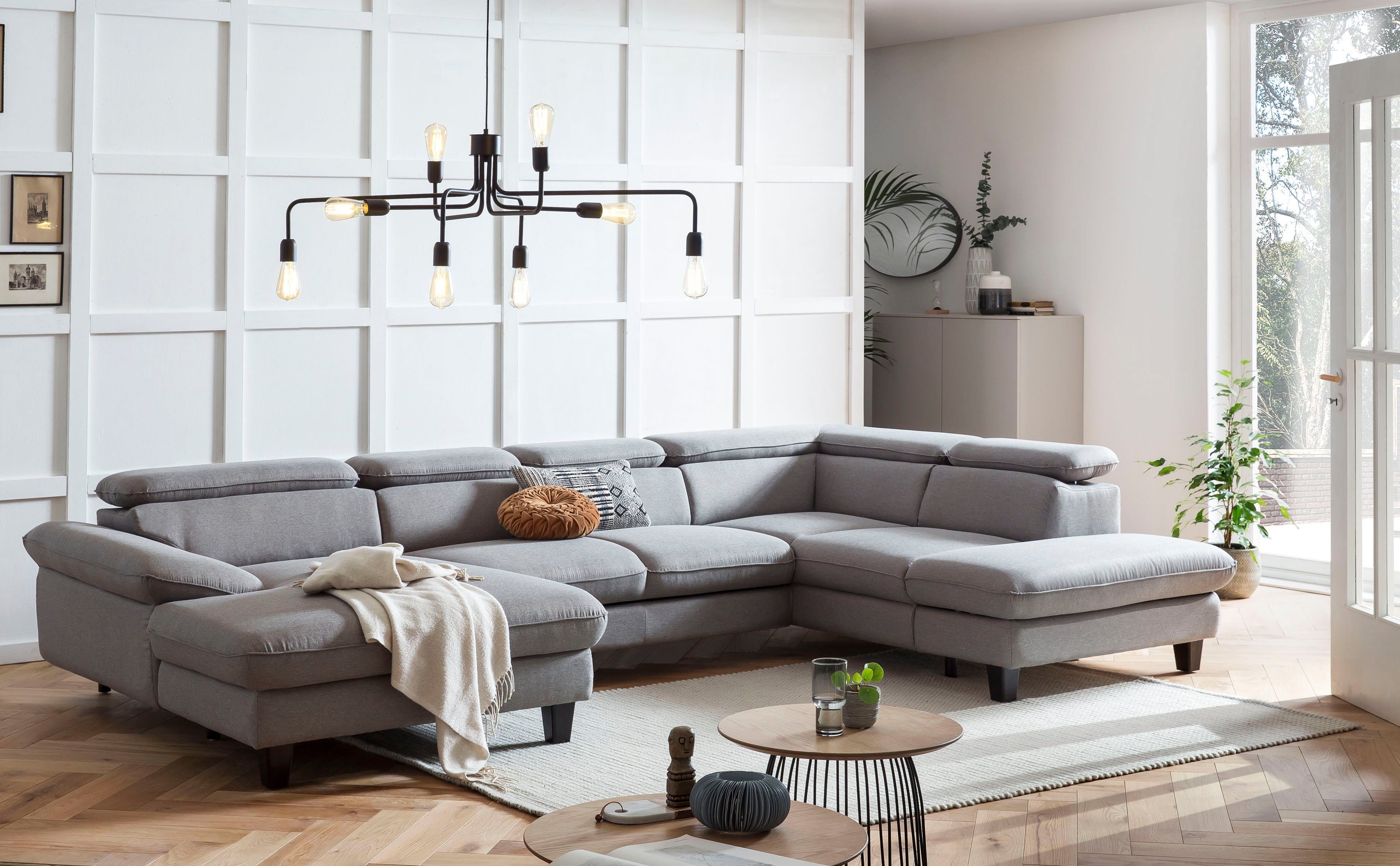 Home affaire Wohnlandschaft Pilot U-Form, mit günstig online kaufen