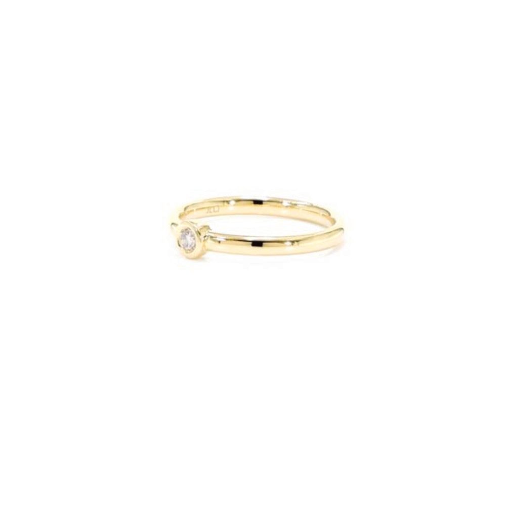 Cavill Diamantring Choco Diamond – vergoldeter Silberring (1-tlg)