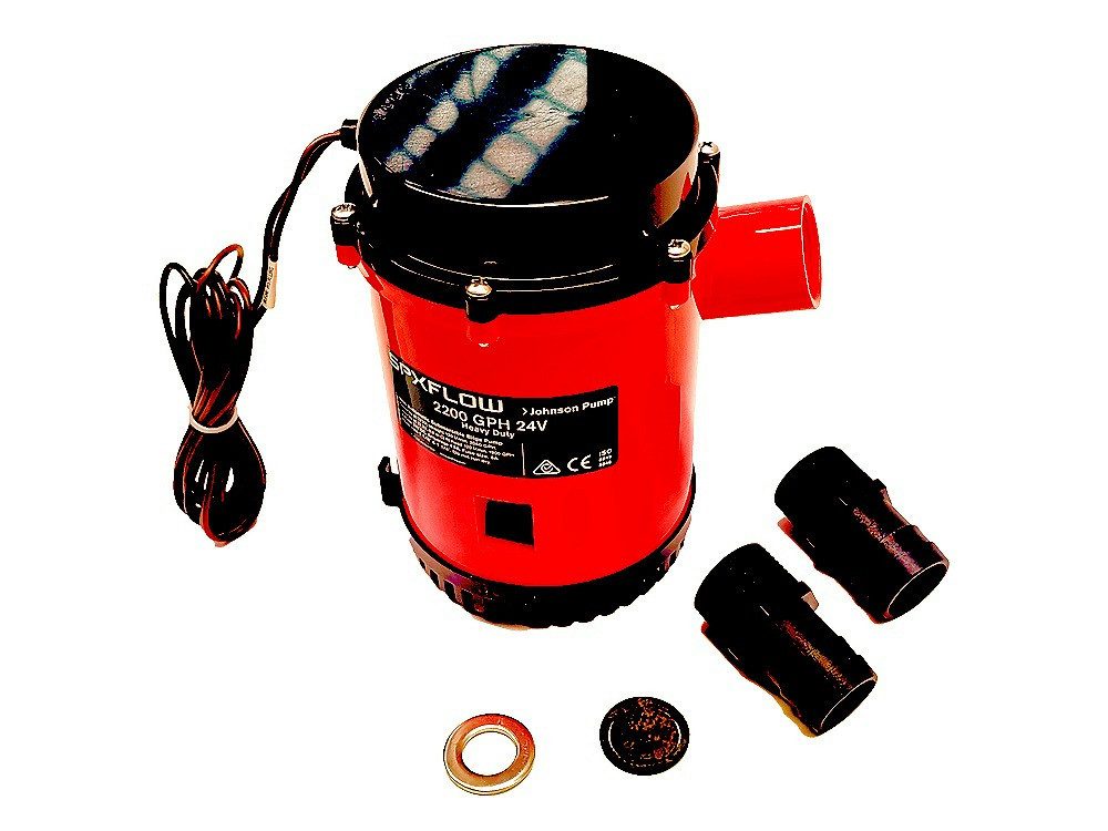 SPX FLOW Wasserpumpe Heavy Duty Bilge-Pumpe Marine L2200 GPH 24V Lenzpumpe 130 l/min