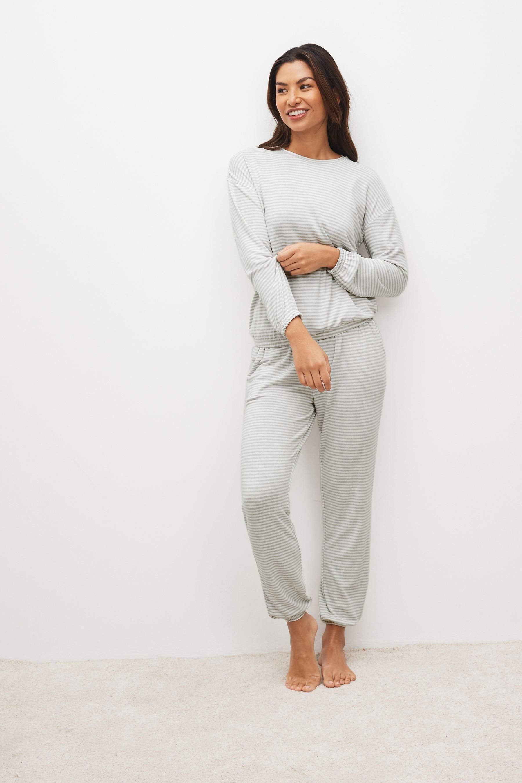 Next tlg) Pyjama Pyjama und Bequemer superweicher Grey (2