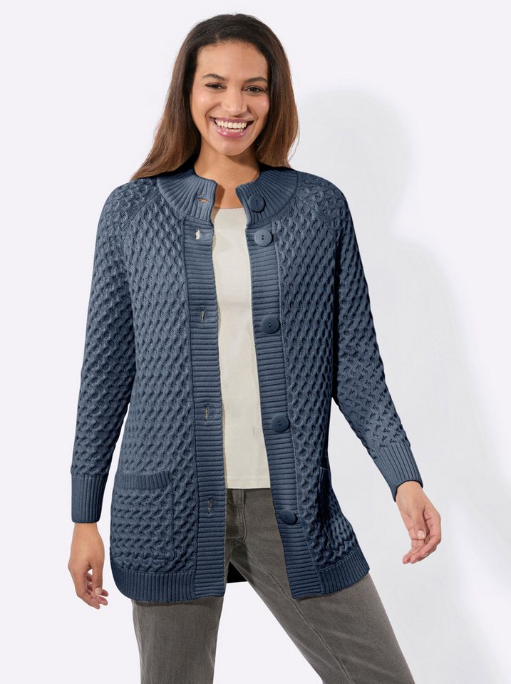 Witt Strickjacke Long-Strickjacke Langarm