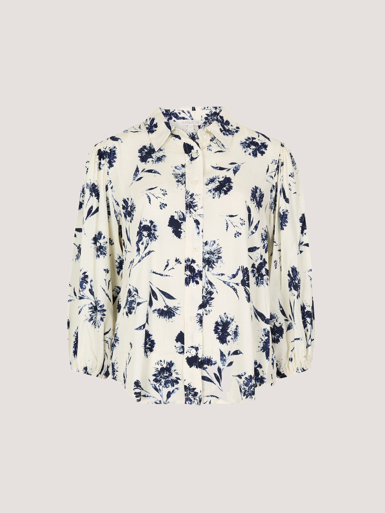 Apricot Klassische Bluse Gänseblümchen-Hemd Gemustert