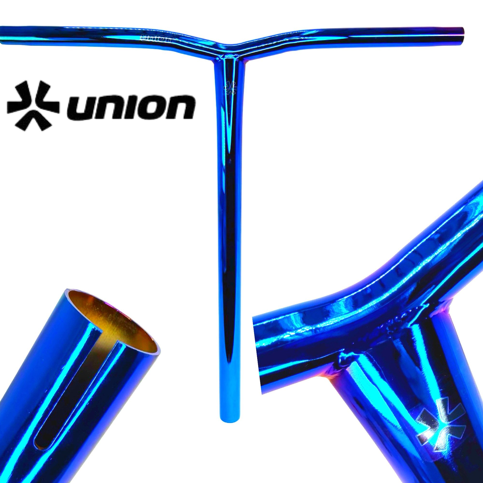 Union Stuntscooter Union Uniq Bend Bar Stunt-Scooter Lenker Blauchrome
