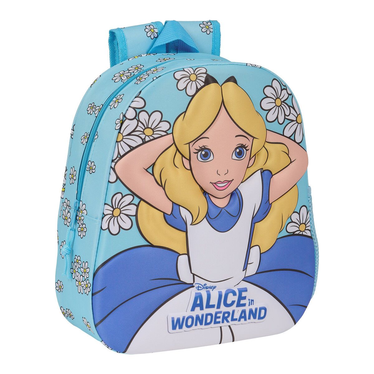 safta Rucksack Disney Kinderrucksack 3D Clásicos Alice in Wonderland Himmelsblau 27x3