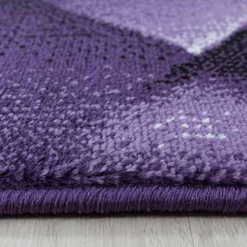 Teppich Abstrakt Design, Teppium, Rechteckig, Höhe: 9 mm, Kurzflor Teppich Abstrakt Design Teppich Violett Teppich Wohnzimmer