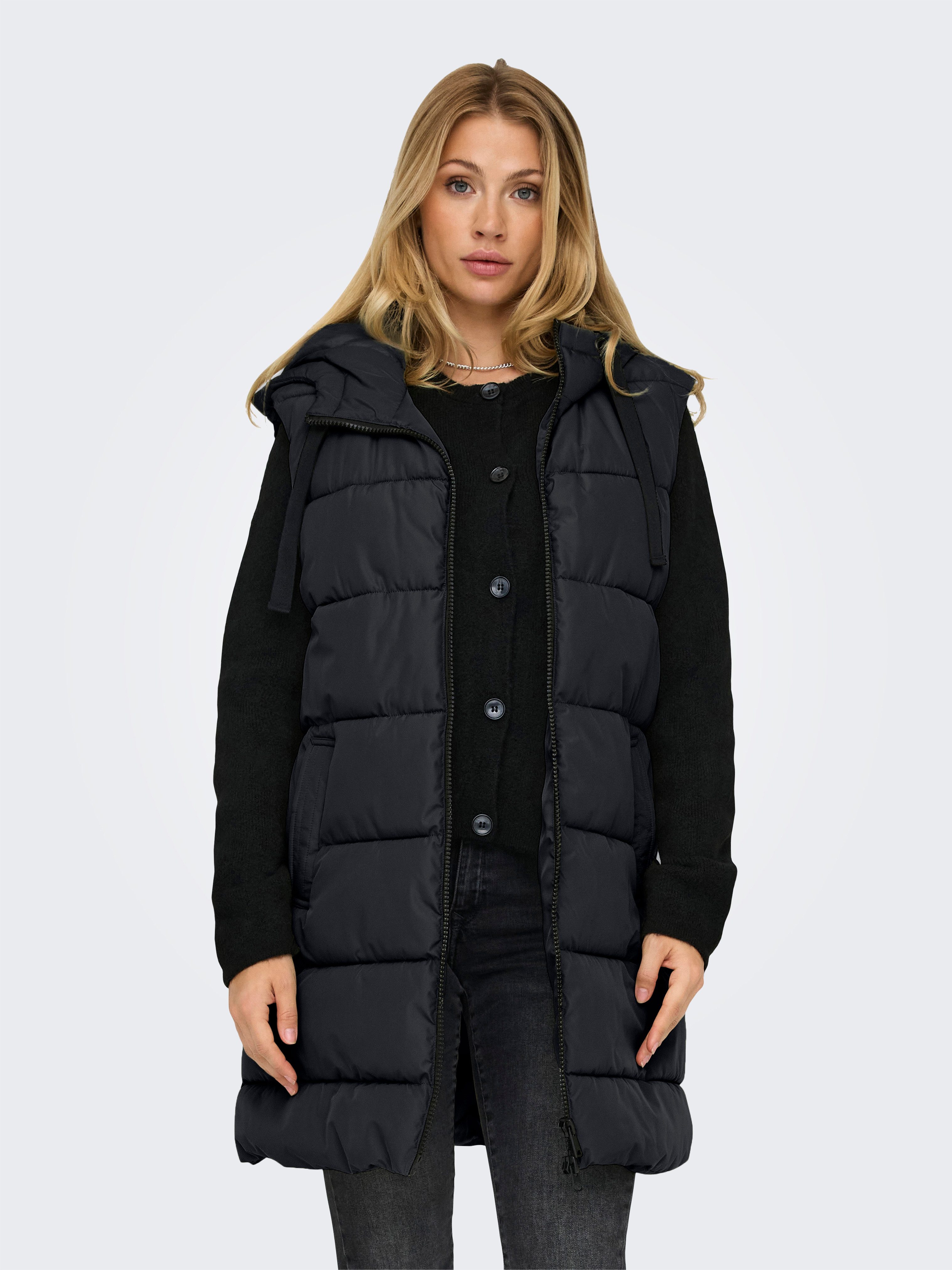 ONLY Anzugweste ONLCLAIR PUFFER HOOD WAISTCOAT OTW CC